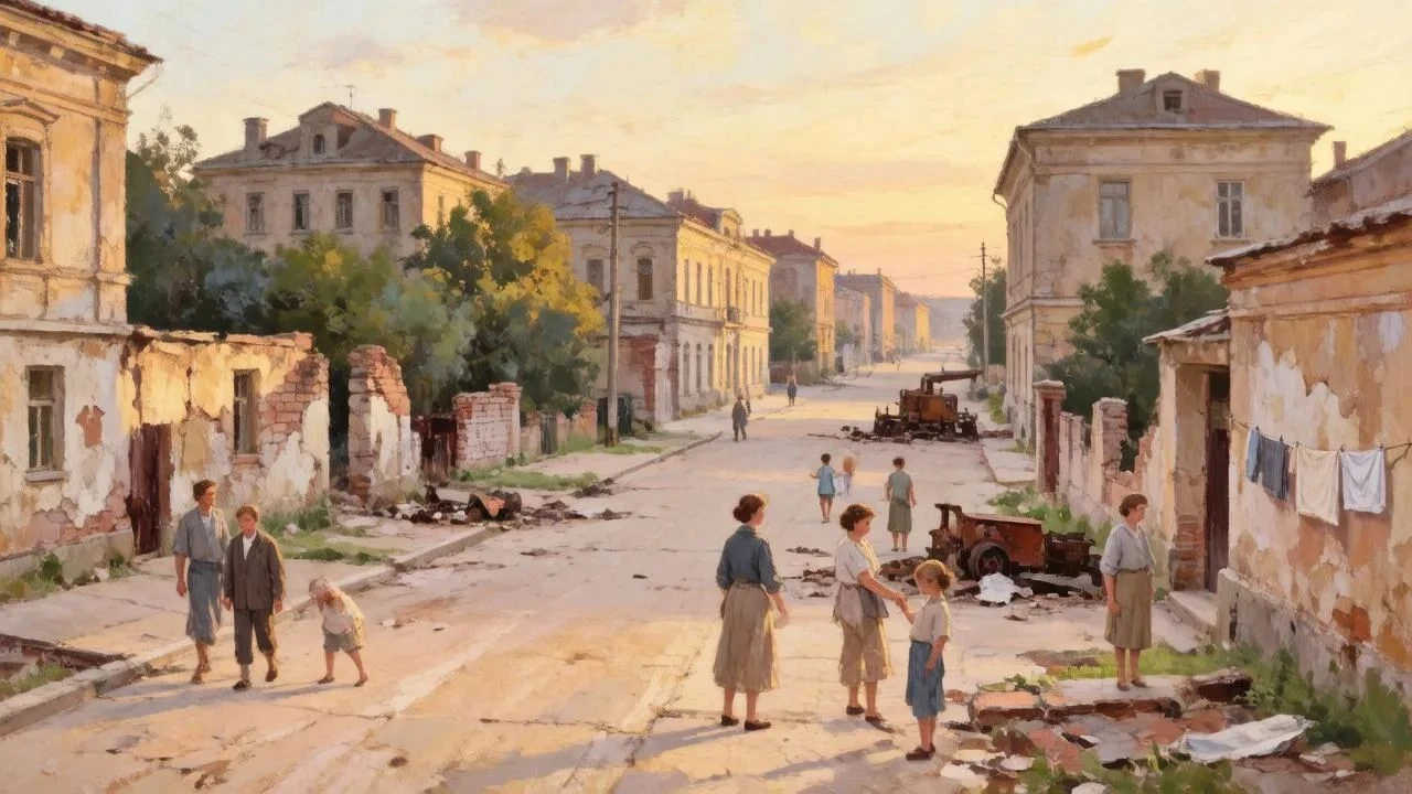 20 октября 1944 года советские войска и югославские партизаны освободили Белград от немецких захватчиков. - изображение