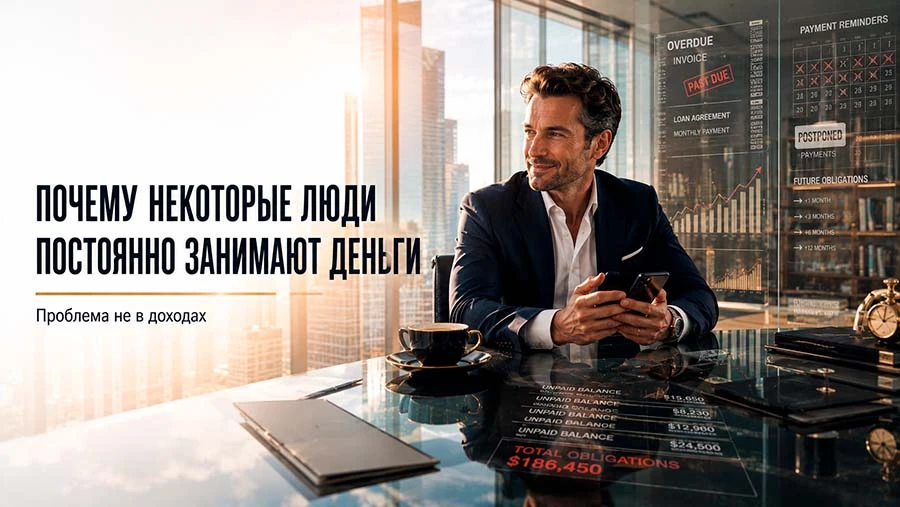 Самые большие финансовые проблемы возникают не у тех, кто однажды оказался без денег. Они возникают у тех, кто - изображение