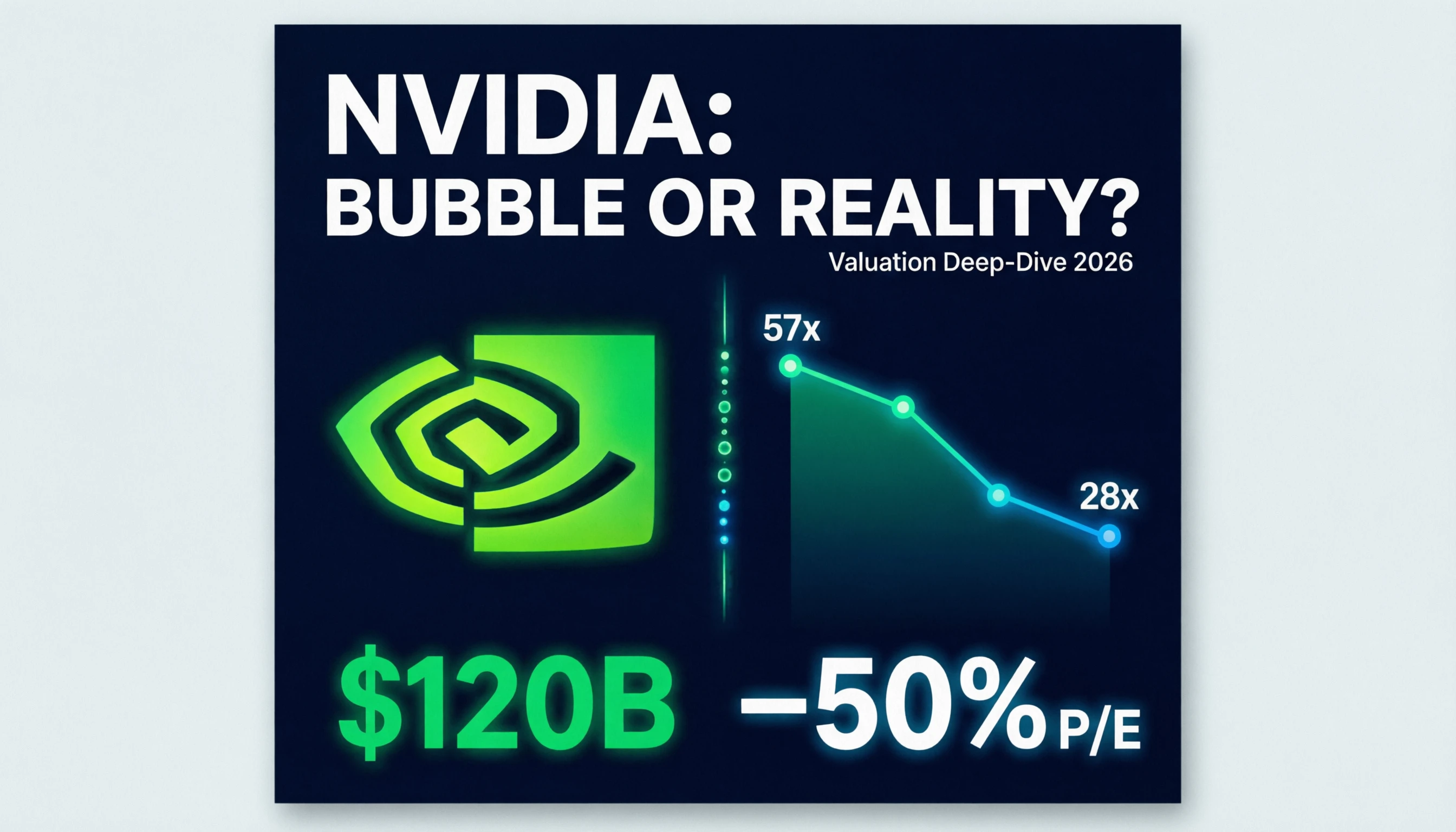 NVIDIA отчиталась за рекордный год, но её мультипликаторы сжимаются быстрее, чем у конкурентов. Разбираем, что - изображение