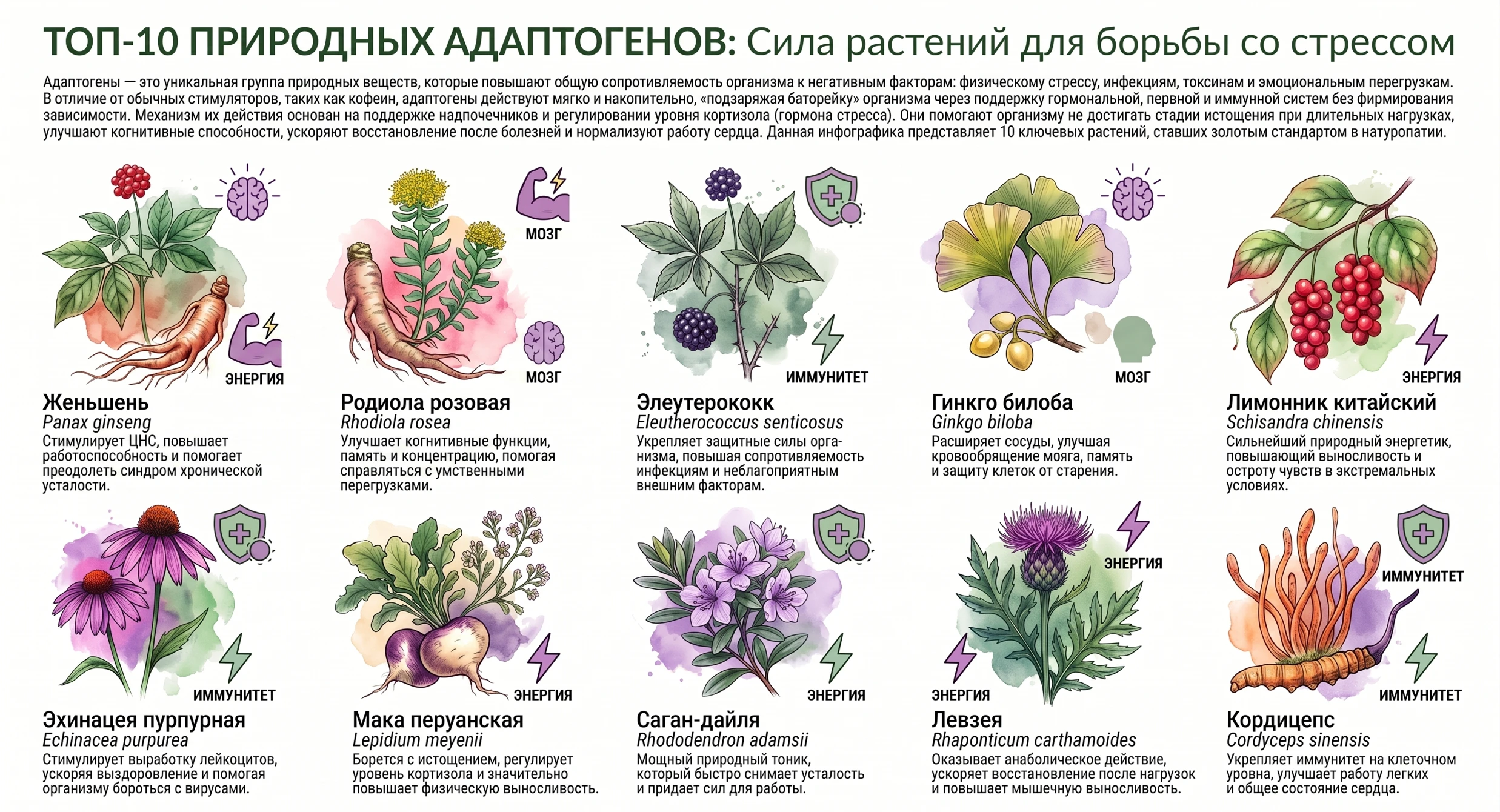 Кофе — это кредит. Адаптогены — это инвестиция. ☕➡️🌱 Они не выжимают резервы, а помогают организму - изображение