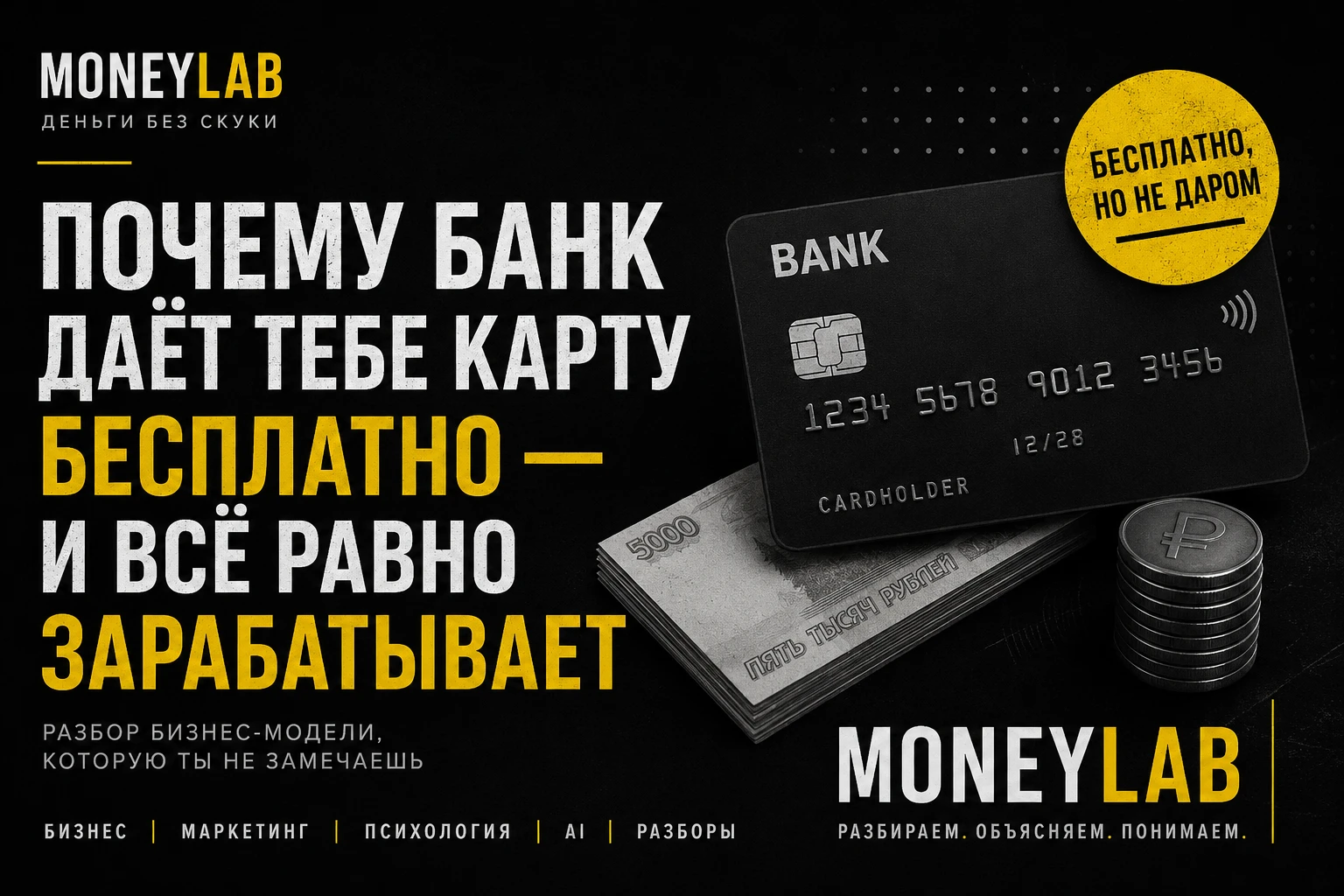 #банки не благотворительная организация. И если они готов бесплатно выпустить тебе карту, дать кешбэк и ещё - изображение
