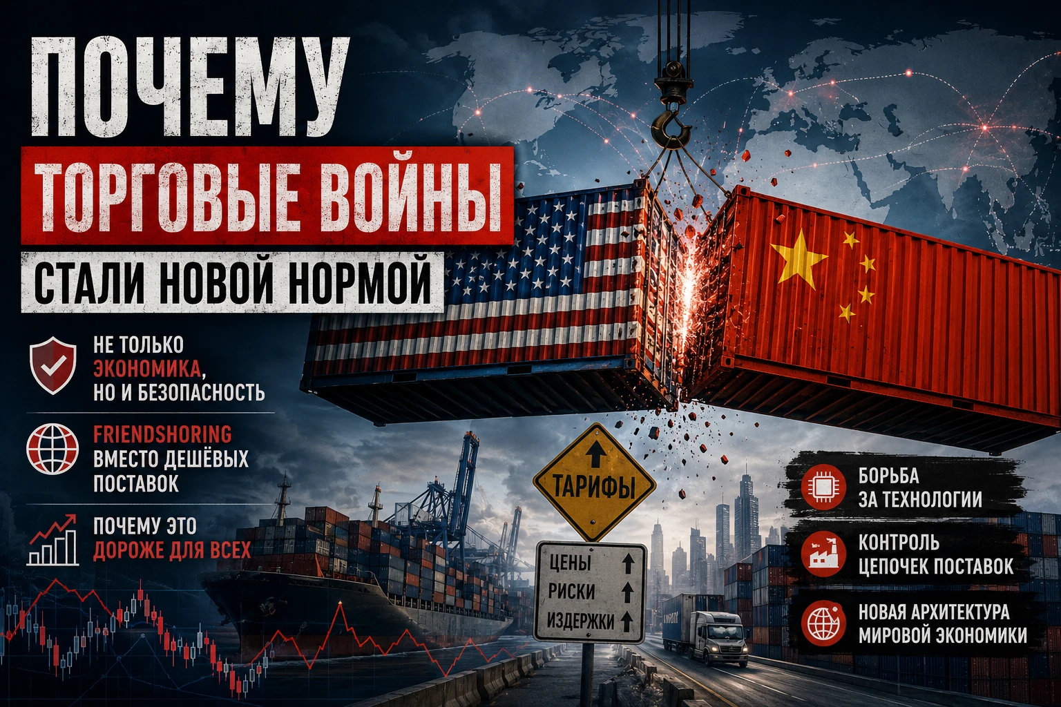 Ещё десять лет назад главной целью мировой экономики была эффективность. Если чип дешевле производить на Тайване - изображение