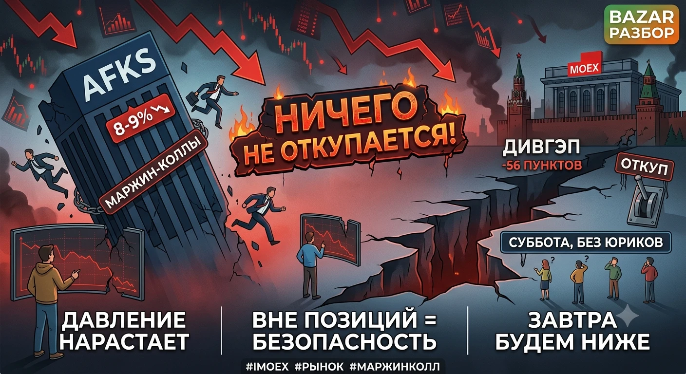Ситуация на Мосбирже накаляется с каждым часом, и главный вывод сейчас один — любые попытки локального отскока - изображение