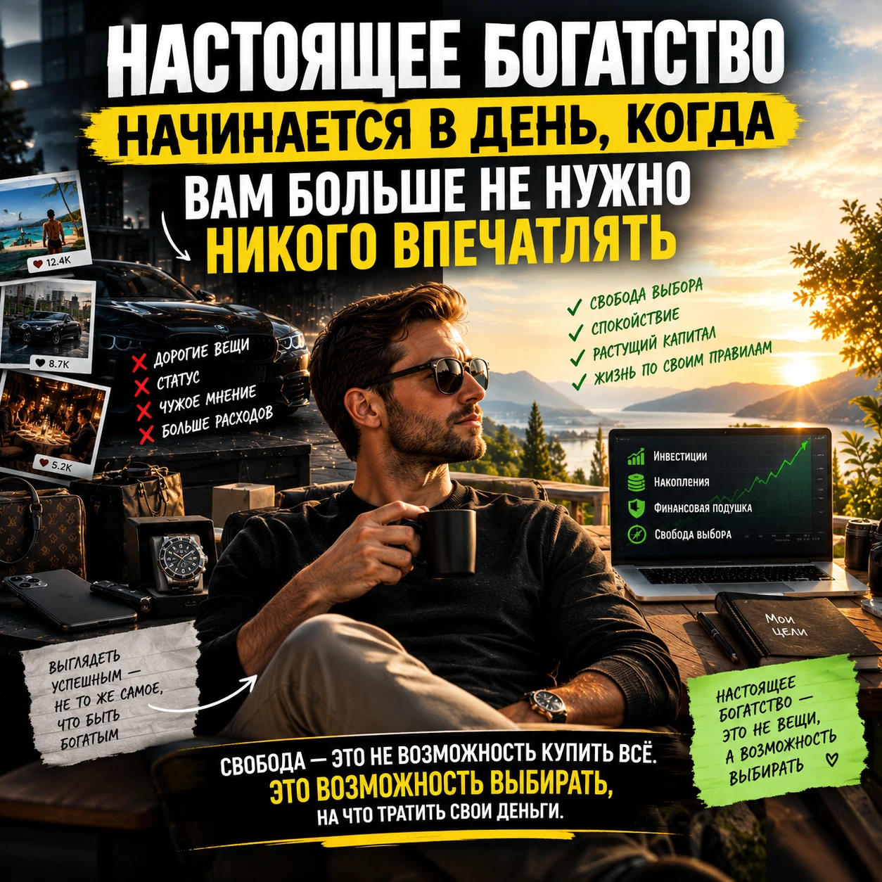 Есть момент, который сложно заметить. Вы продолжаете работать, зарабатывать, покупать вещи. Но однажды - изображение