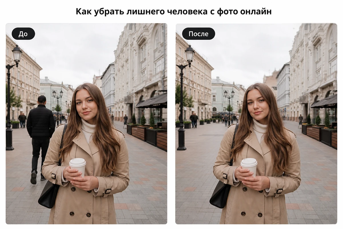 Хотите красивое фото без случайного прохожего или бывшего на заднем плане? Сделать это можно за пару минут прямо - изображение
