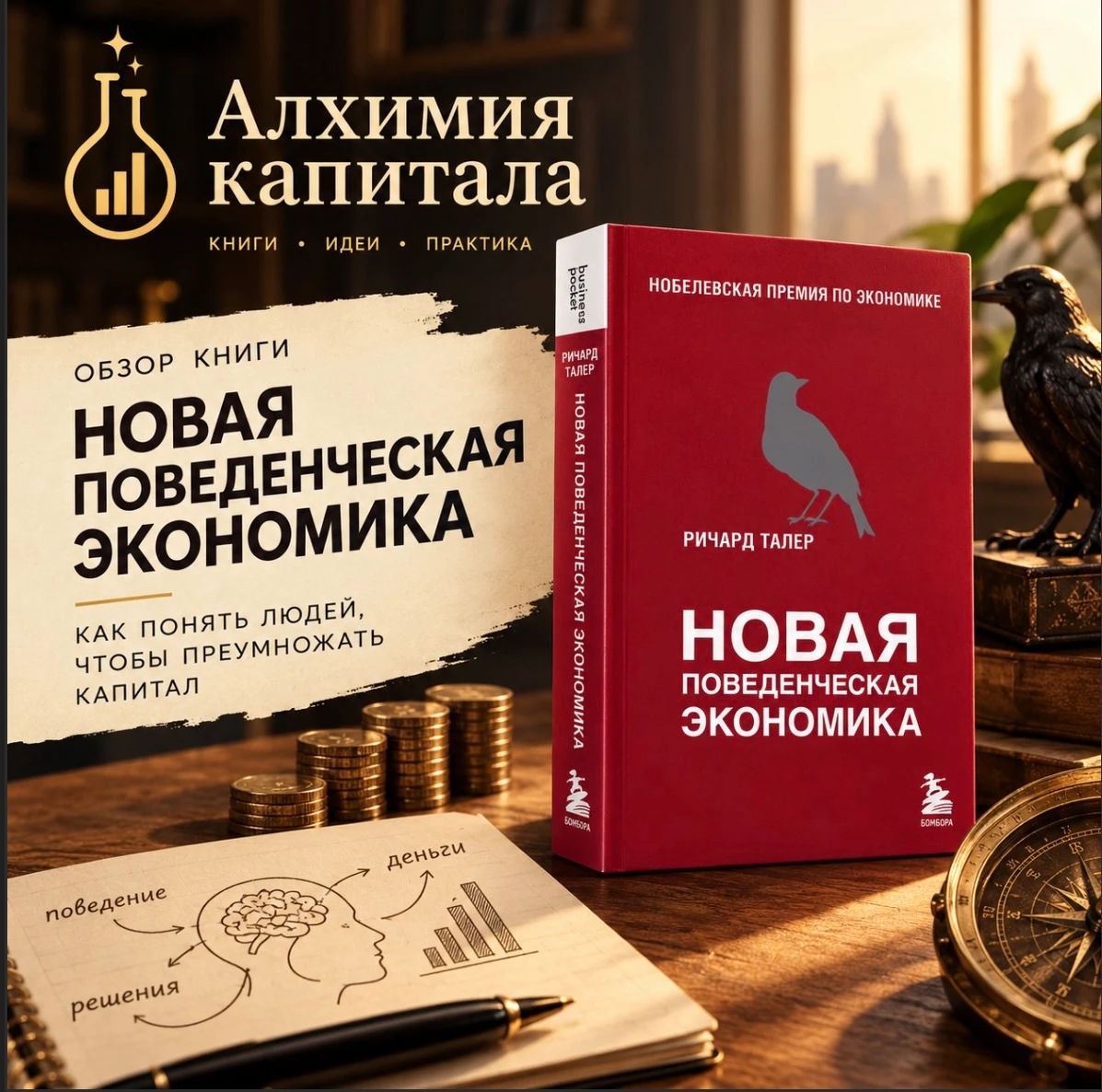 ⁉️ Почему то, что уже лежит, кажется правильным Ричард Талер — нобелевский лауреат по экономике — написал книгу - изображение