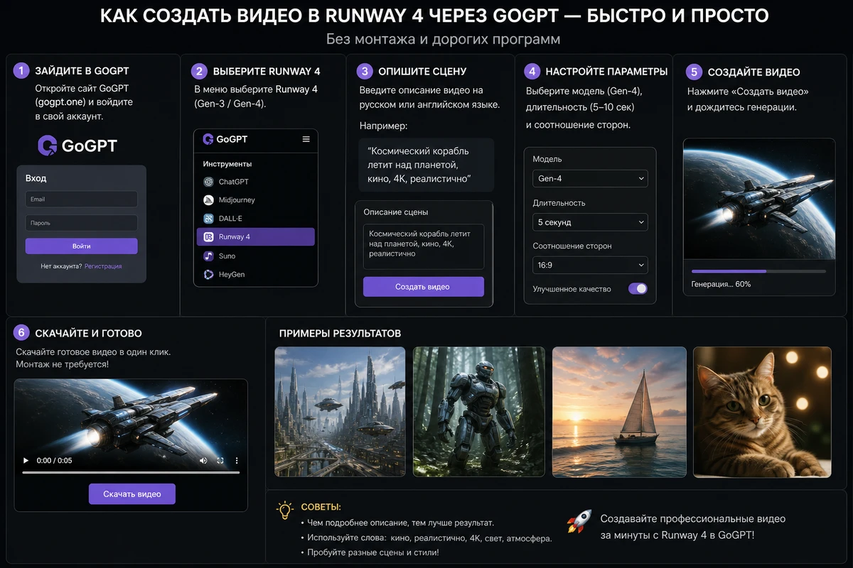 Хотите превратить обычное фото или текстовое описание в живое видео — с движением камеры, анимацией и - изображение