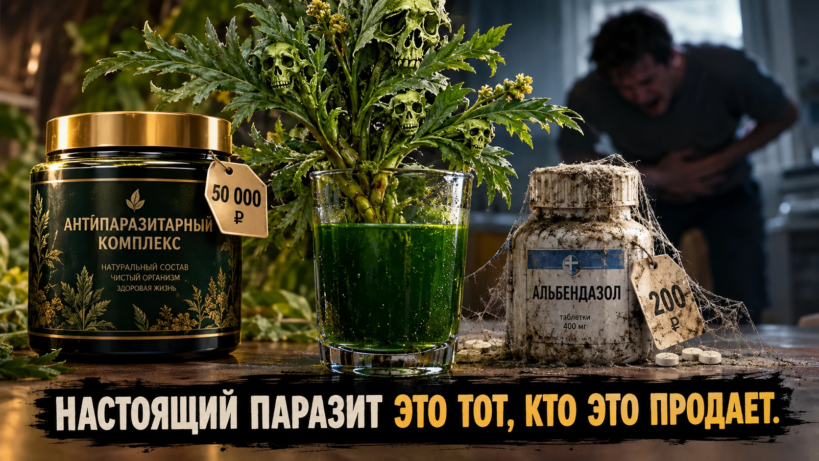 Помните лихие 90-е? Геннадий Малахов по телевизору вещает, что «все болезни от паразитов», а на рынках продают - изображение