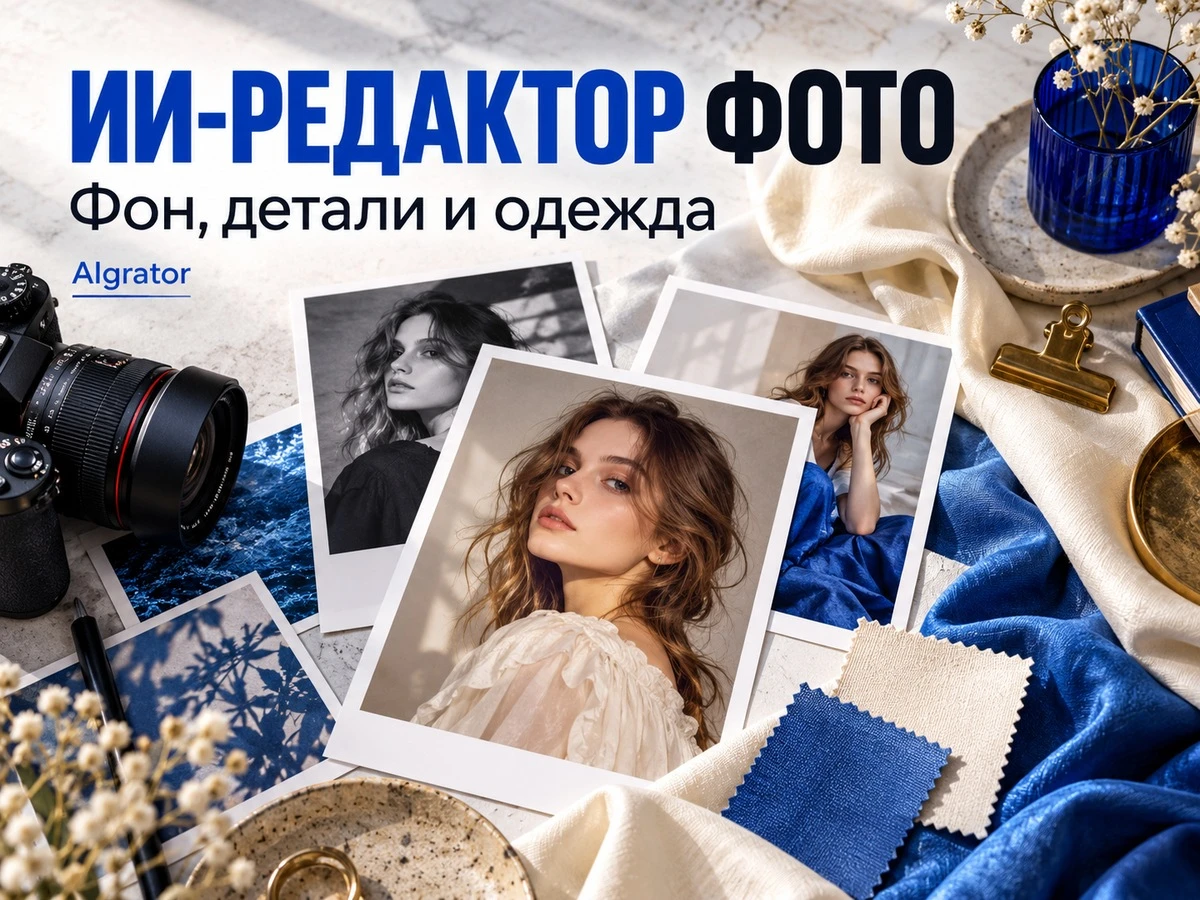 ИИ-редактор фото онлайн полезен для небольших понятных изменений: убрать пакет из кадра, заменить стену за - изображение