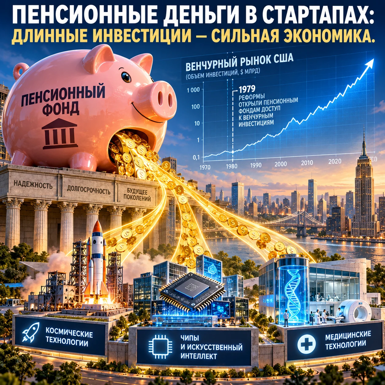 #НПФ #венчур #стартапы #инвестиции #экономикаРоссии #Сбербанк #Греф #длинныеденьги #пенсионныефонды - изображение