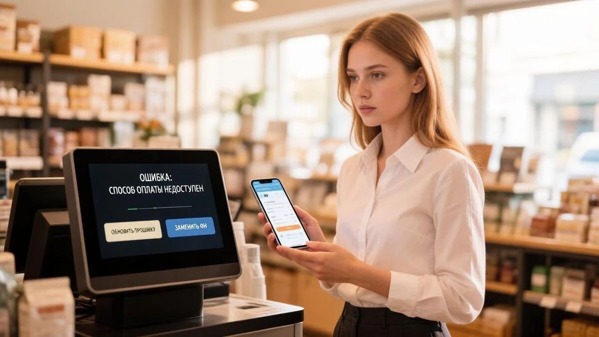 Цифровой рубль принимается через универсальный QR-код на экране кассы или на чеке. Если ваша касса уже умеет - изображение