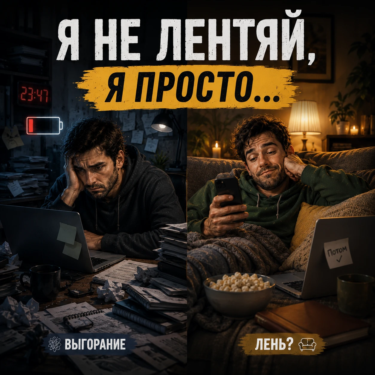 Когда нет сил что-то делать, легко сказать себе «Я лентяй». Но так ли это на самом деле? Чаще всего за - изображение