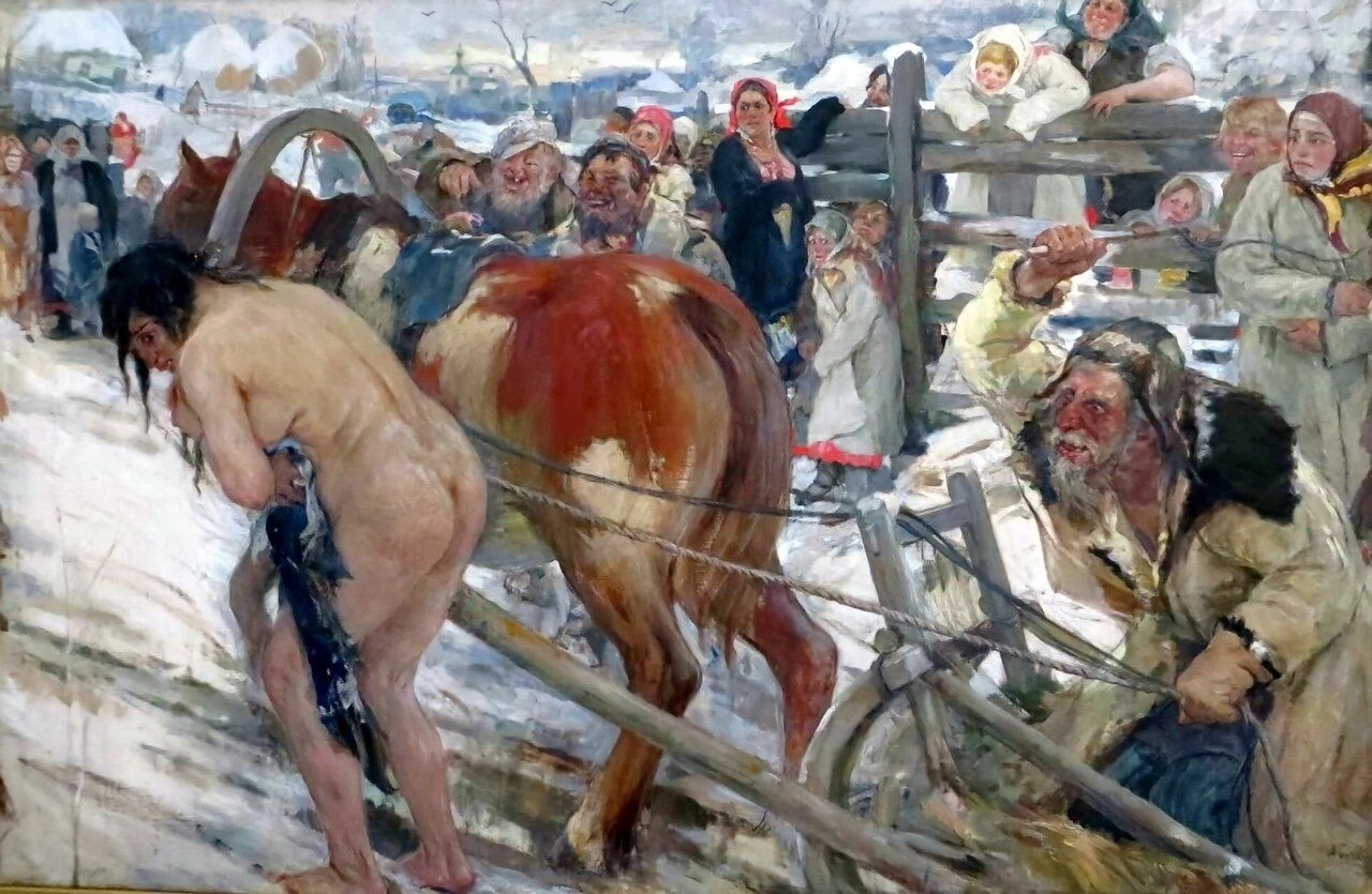 Страшный обычай прошлого: Александр Бучкури показал его в картине «Вывод». Я узнал об этой картине и был - изображение
