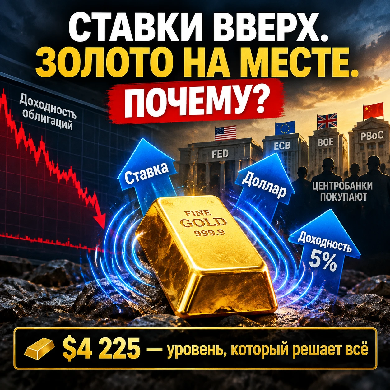 #золото #ставкаФРС #госдолгСША #защитныеактивы #инвестиции2026 #центральныебанки #дедолларизация #кредитныйриск - изображение