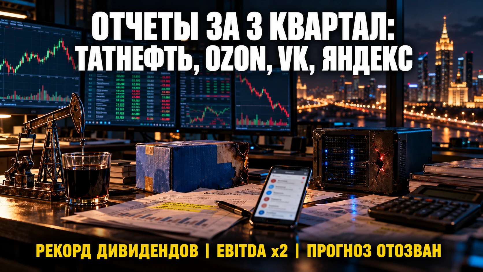 Неделя плотная на отчеты. Татнефть $TATN показала рекордный квартал, Ozon $OZON вырос даже после потери 30 млрд - изображение