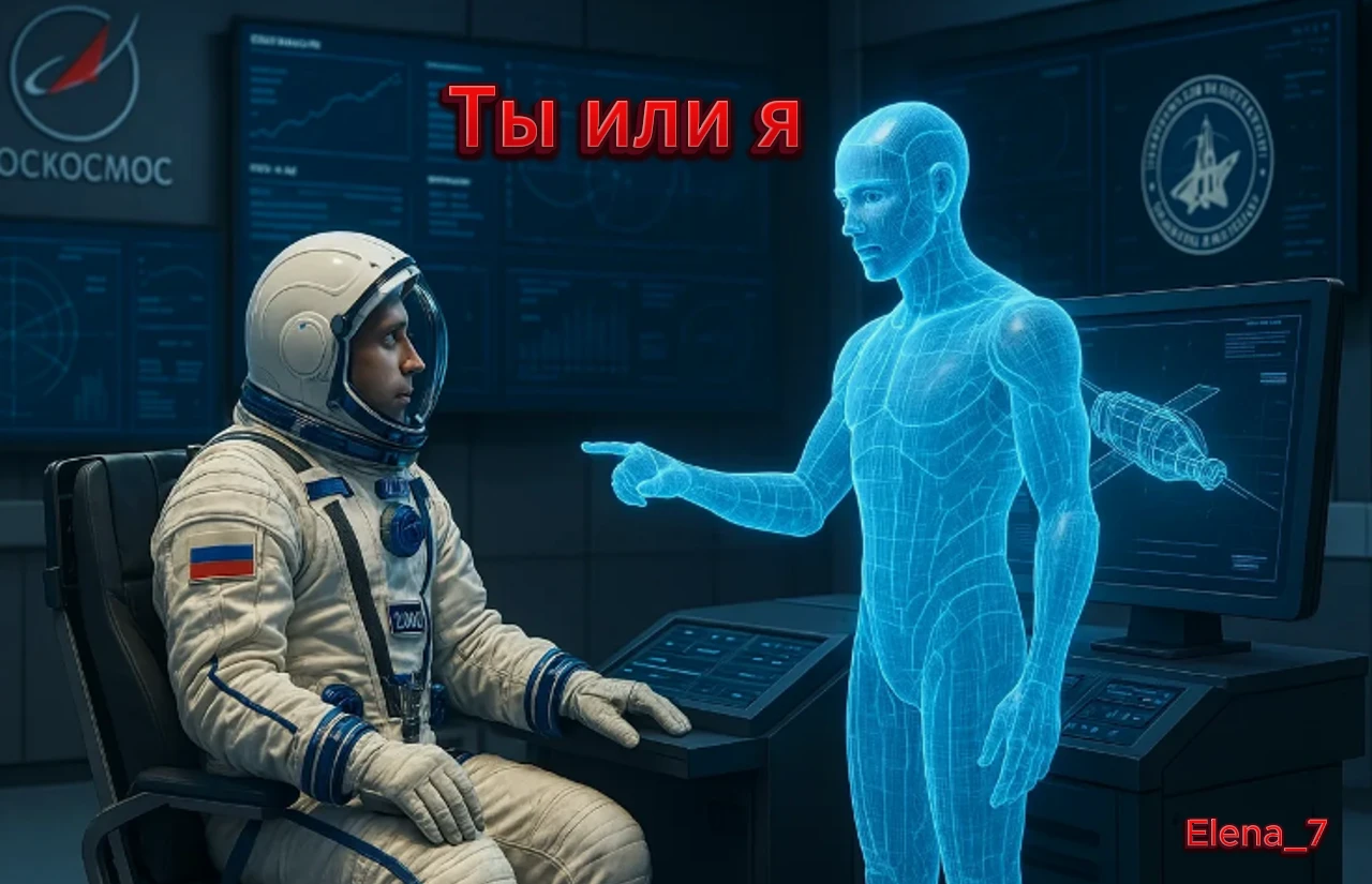 🤖 Вы когда-нибудь стояли перед пультом, где каждая кнопка может убить? Космонавт — стоит. Каждый день. И теперь - изображение