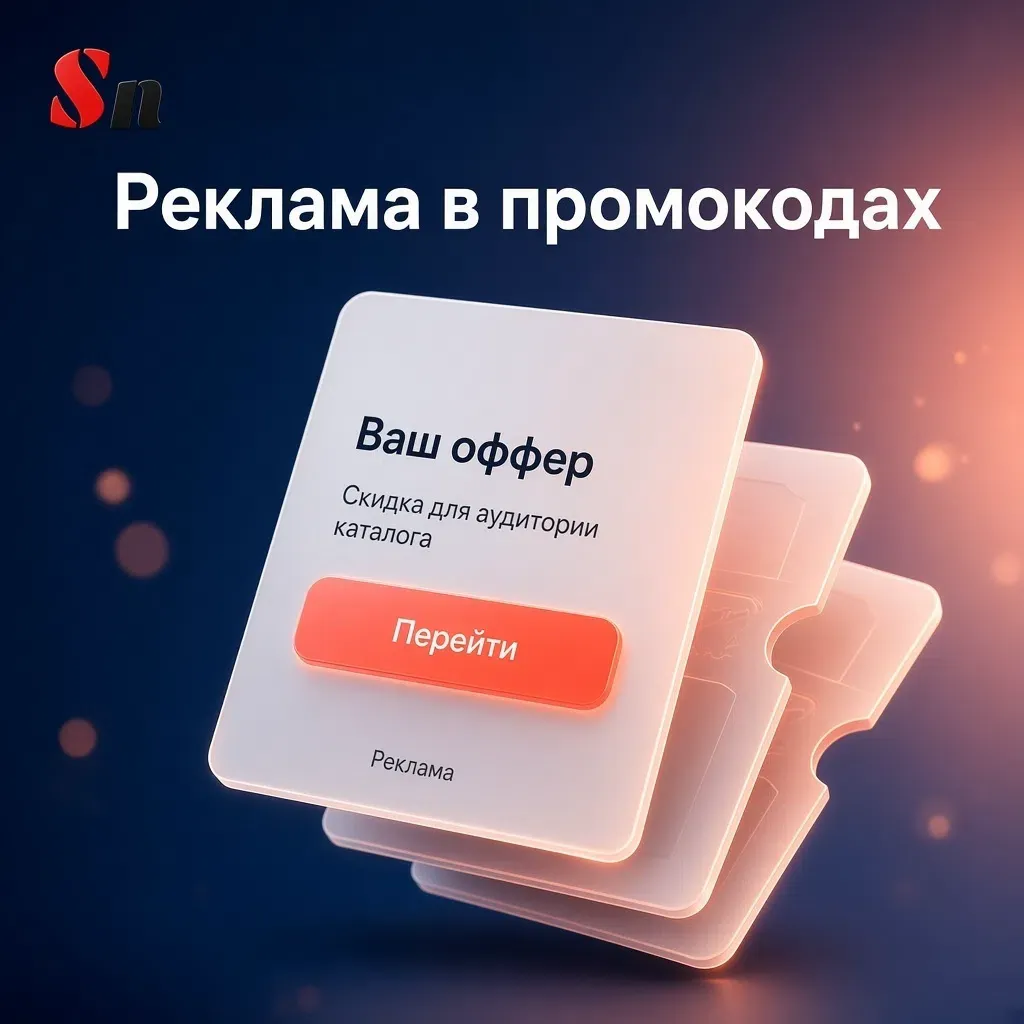 Теперь можно купить карточку в каталоге промокодов на сайте: ваш оффер, ваша ссылка, понятная подача для - изображение