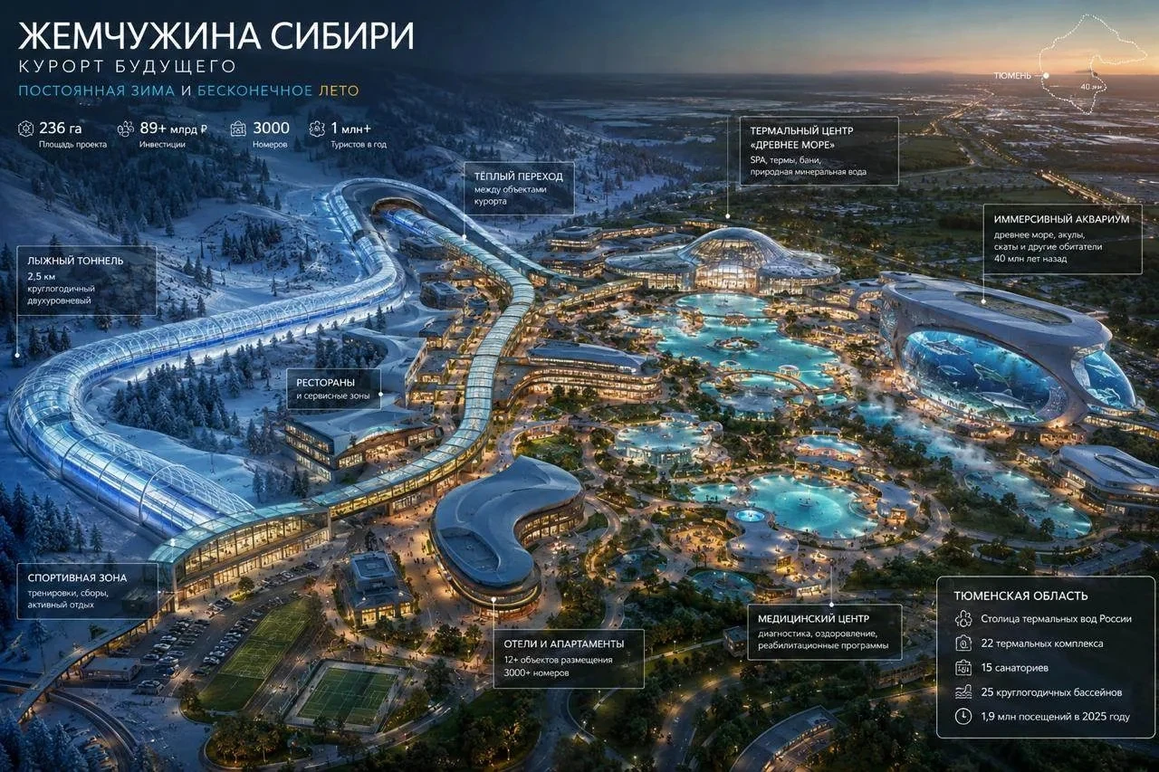 Прочитал новость про будущий курорт «Жемчужина Сибири» в Тюменской области и поймал себя на мысли, что - изображение