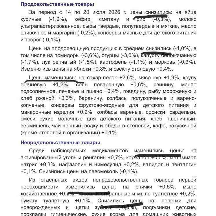 Росстат «порадовал»: изменил подход к описанию цен. Если товары дешевеют, пишут «цены снизились». Если дорожают - изображение
