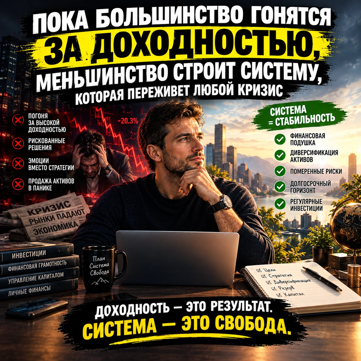 Инвестировать хочется красиво. Купить актив подешевле, дождаться роста и увидеть в портфеле заветные +30%, +50% - изображение
