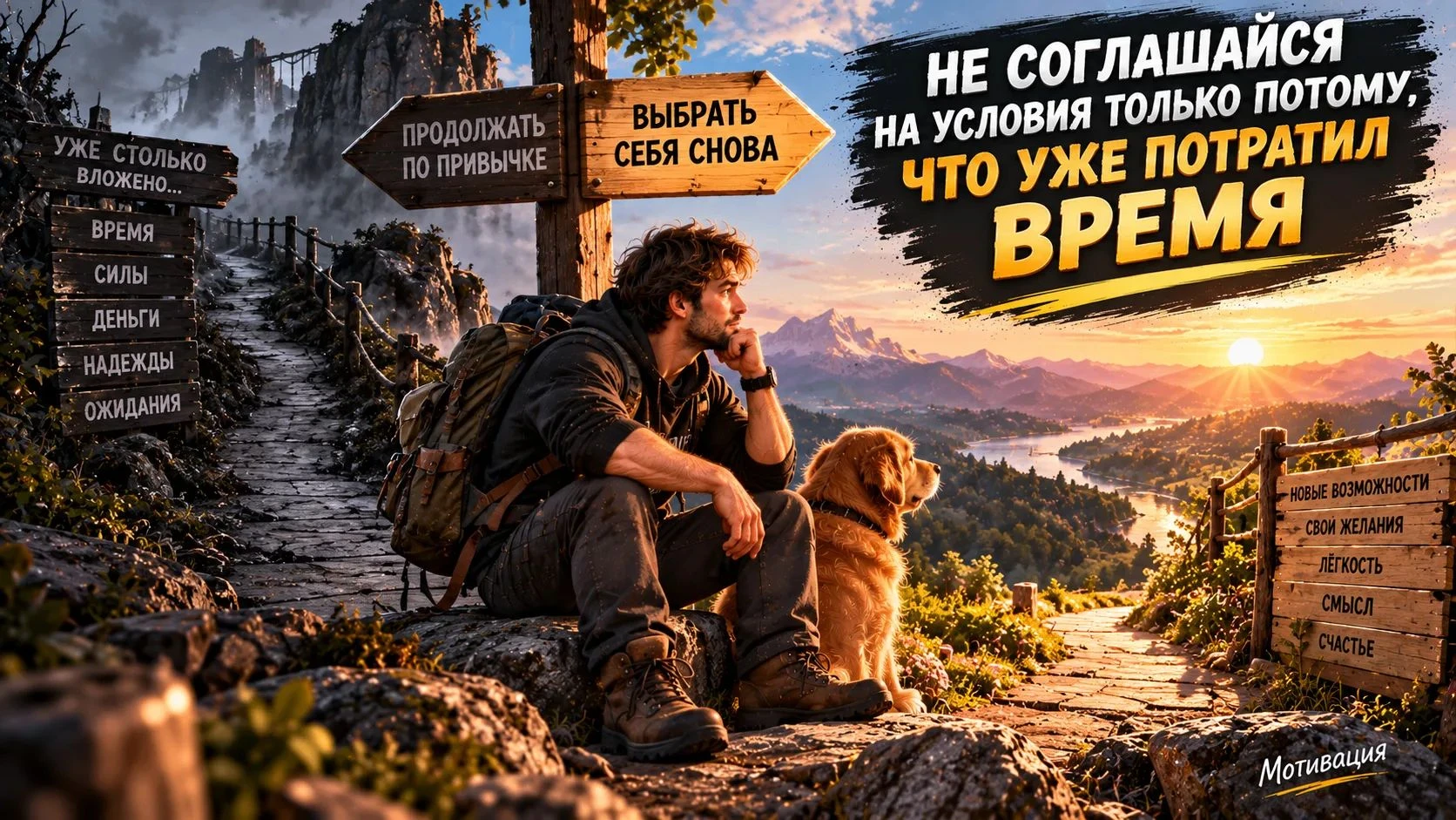 Не соглашайся на условия только потому, что уже потратил время Представь: ты полчаса стоял в очереди, а потом - изображение