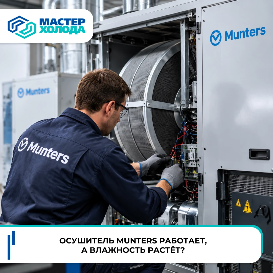 Осушитель Munters не справляется с задачей поддержания низкой влажности на складе, несмотря на его работу в этих - изображение