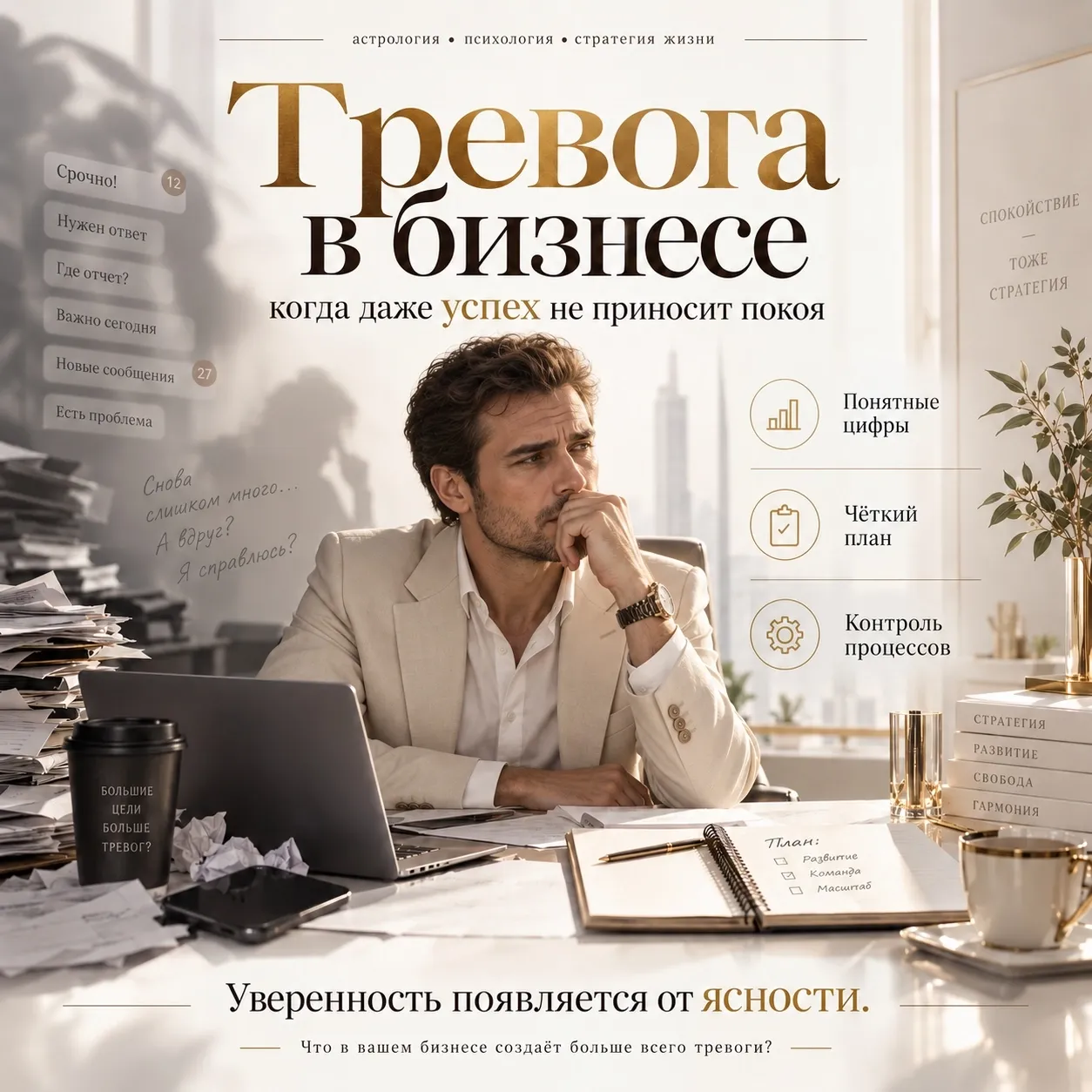 Бизнес часто сопровождается тревогой. Даже когда дела идут хорошо, предприниматель думает: «А что будет с - изображение
