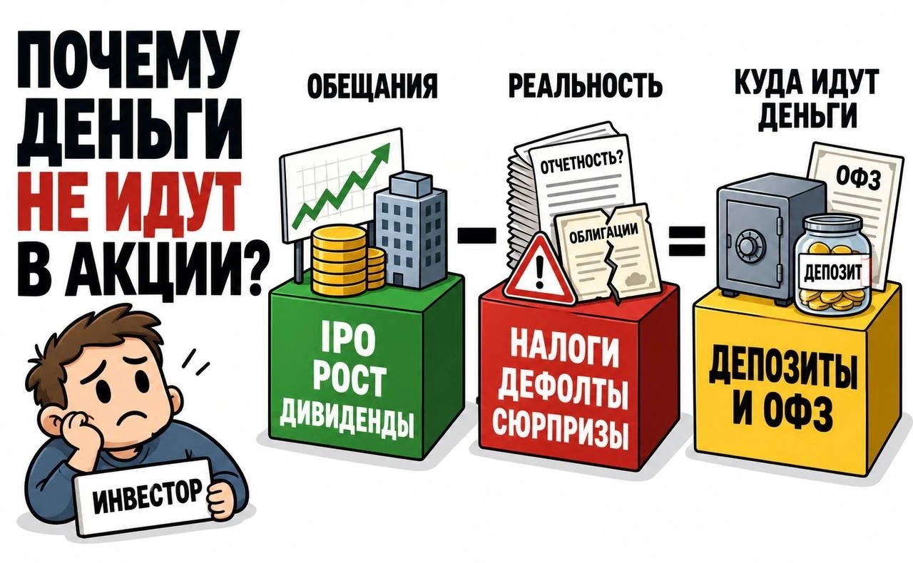 Всем привет! К 2030 году капитализация российского фондового рынка должна достичь 66% ВВП. Для этого необходимо - изображение