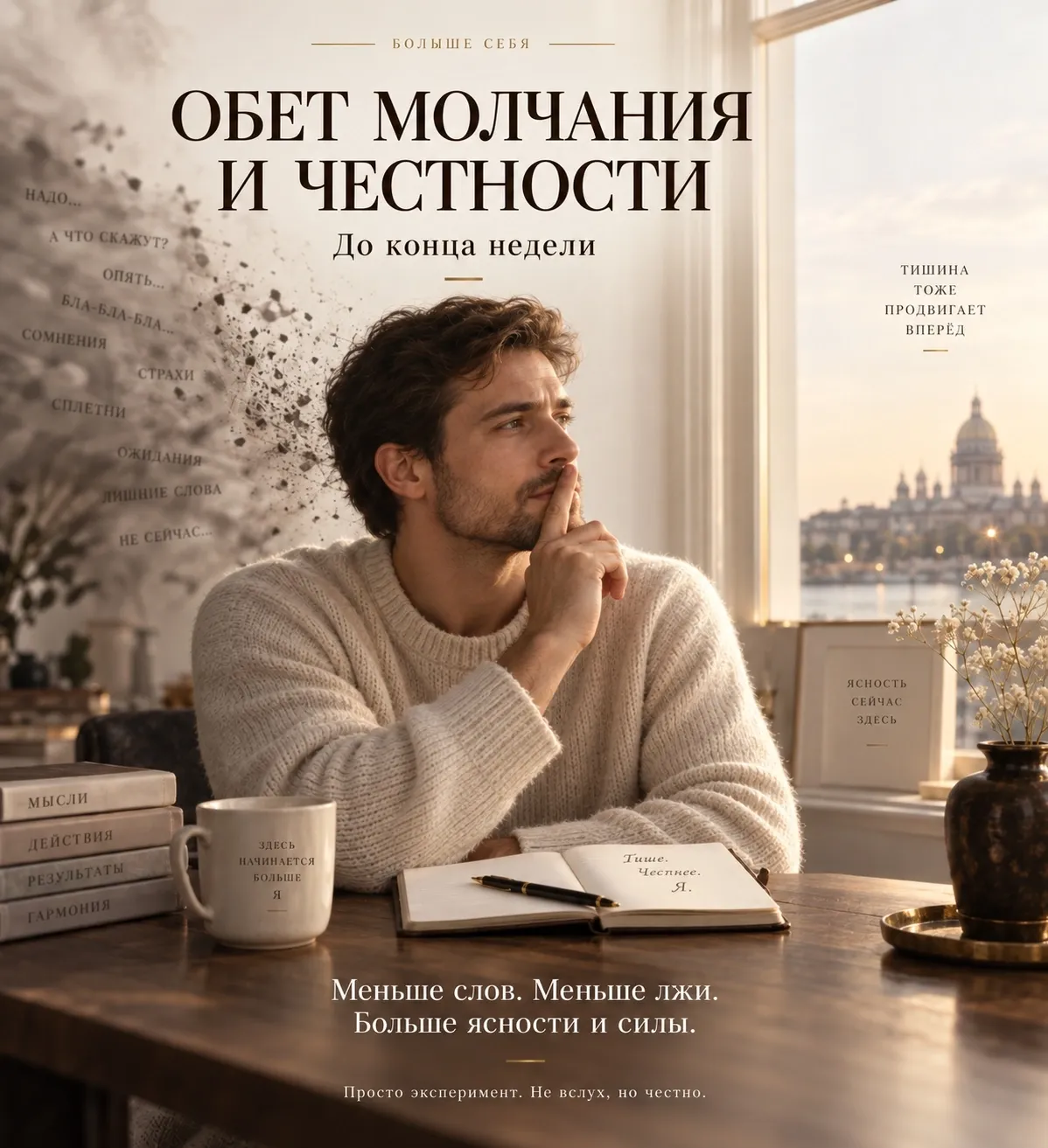 Обет молчания и честности до конца недели. Один человек решил попробовать аскезу. Не голодать, не спать на - изображение
