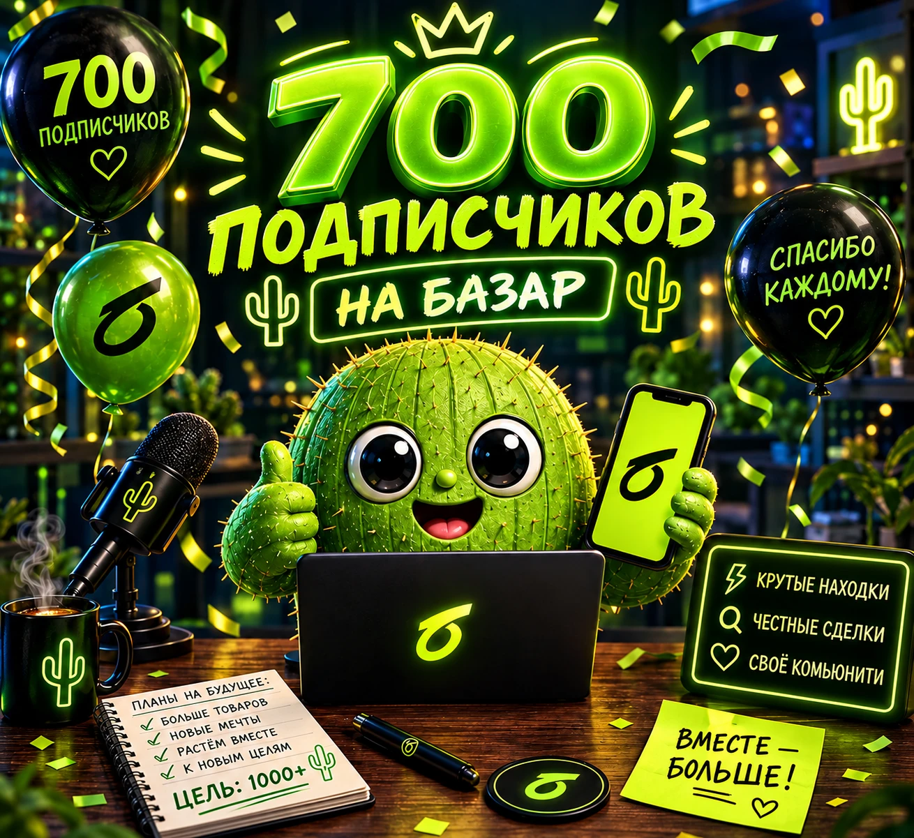 А вот и юбилей! Что-то я не заметил, а тут 700 человек уже в подписчиках — ну, это вау! 😍 Спасибо каждому за - изображение
