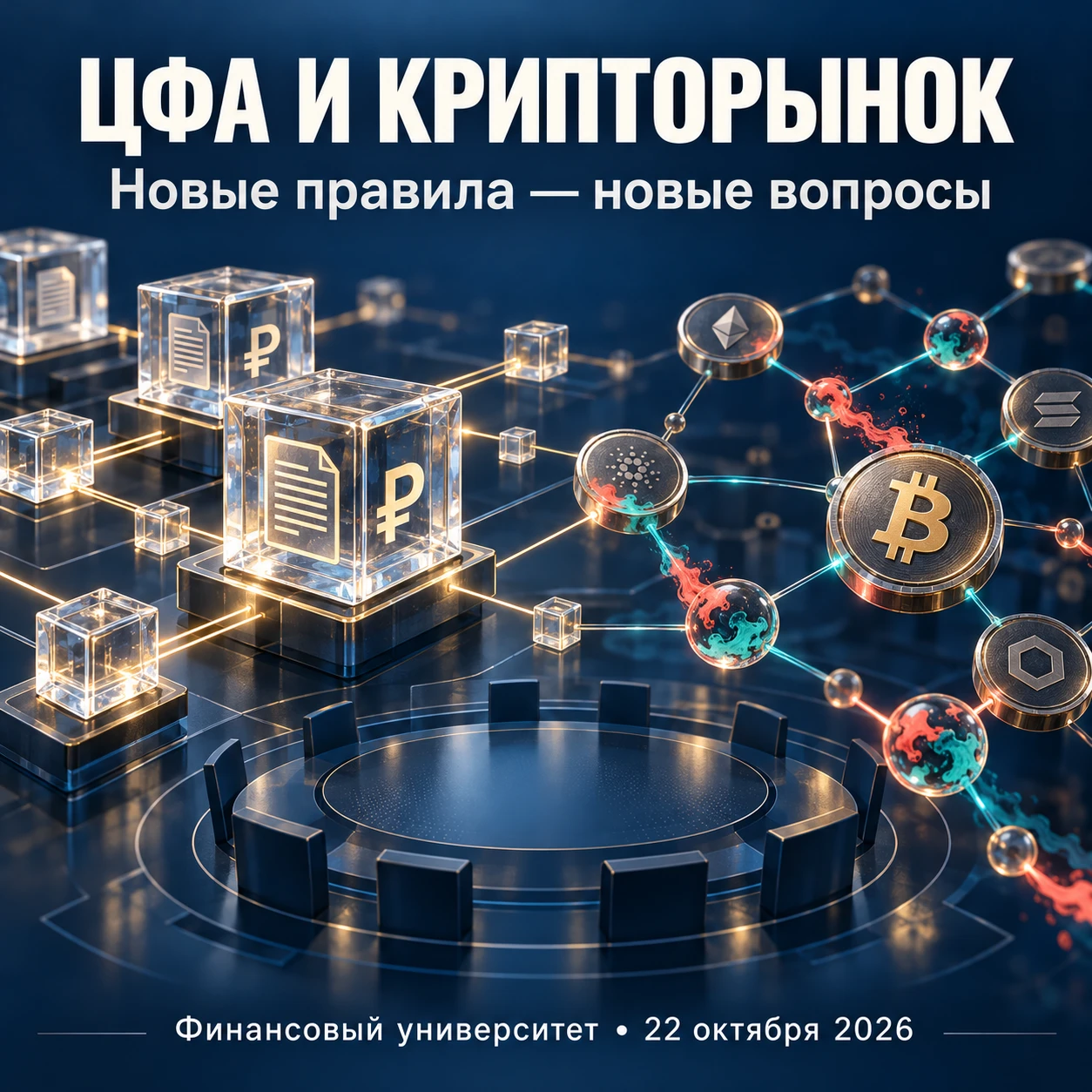 22 октября был модератором пленарки конференции «Трансформация финансовых рынков и финансовых систем в условиях - изображение