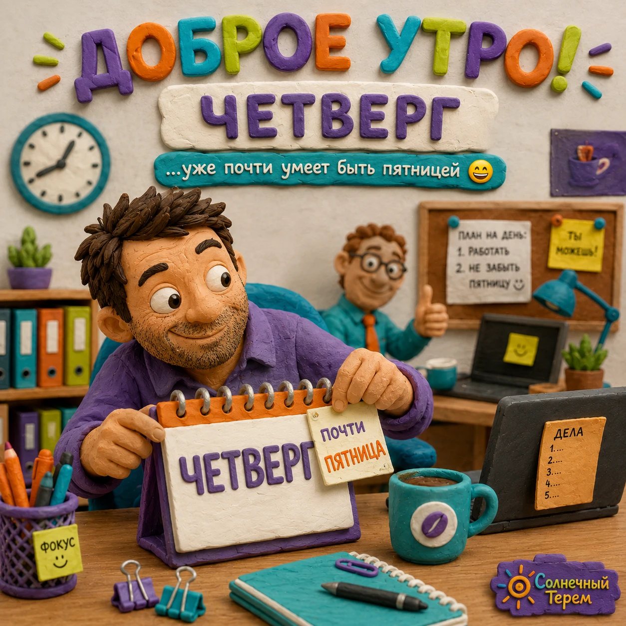 Есть дни, которым просто немного не хватает правильного настроя Поэтому официально объявляем четверг уже - изображение