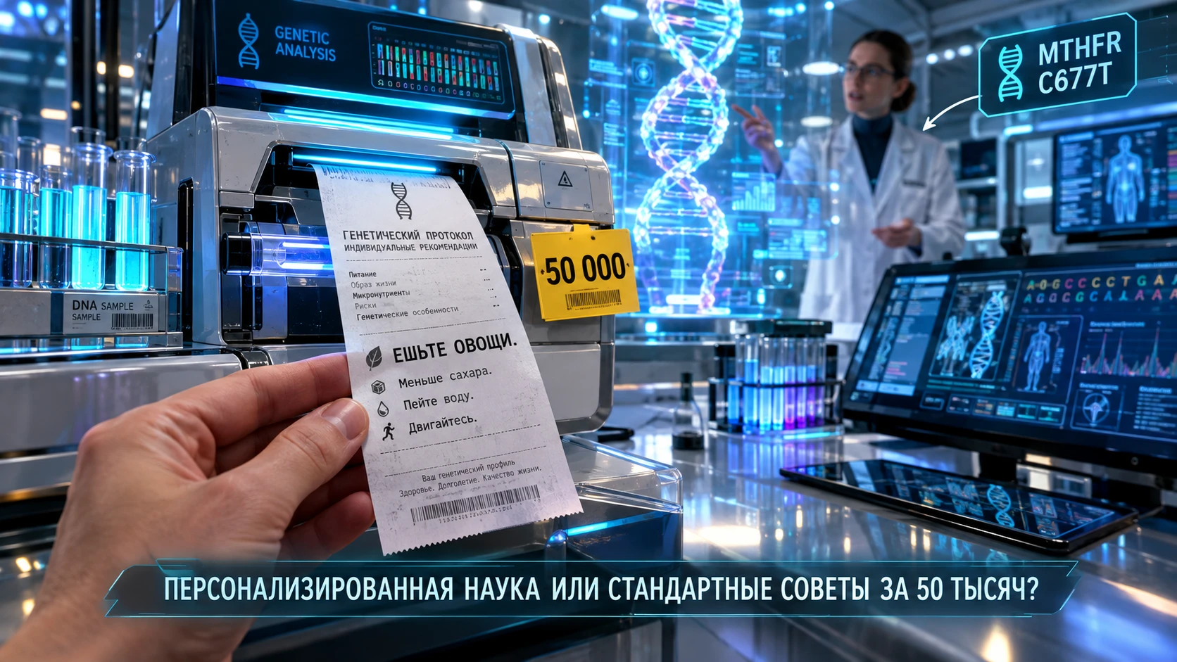 «Мы расшифровали вашу ДНК! У вас полиморфизм MTHFR! Вам срочно нужна метилфолатная диета и вот эти БАДы за 30 - изображение