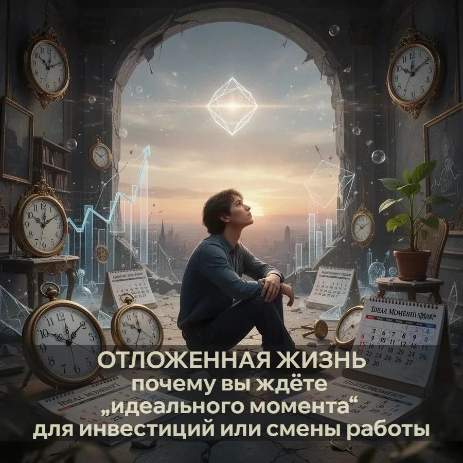 Вы замечали, как часто ловите себя на мыслях: “Начну инвестировать, когда будет побольше денег”, “Поменяю - изображение