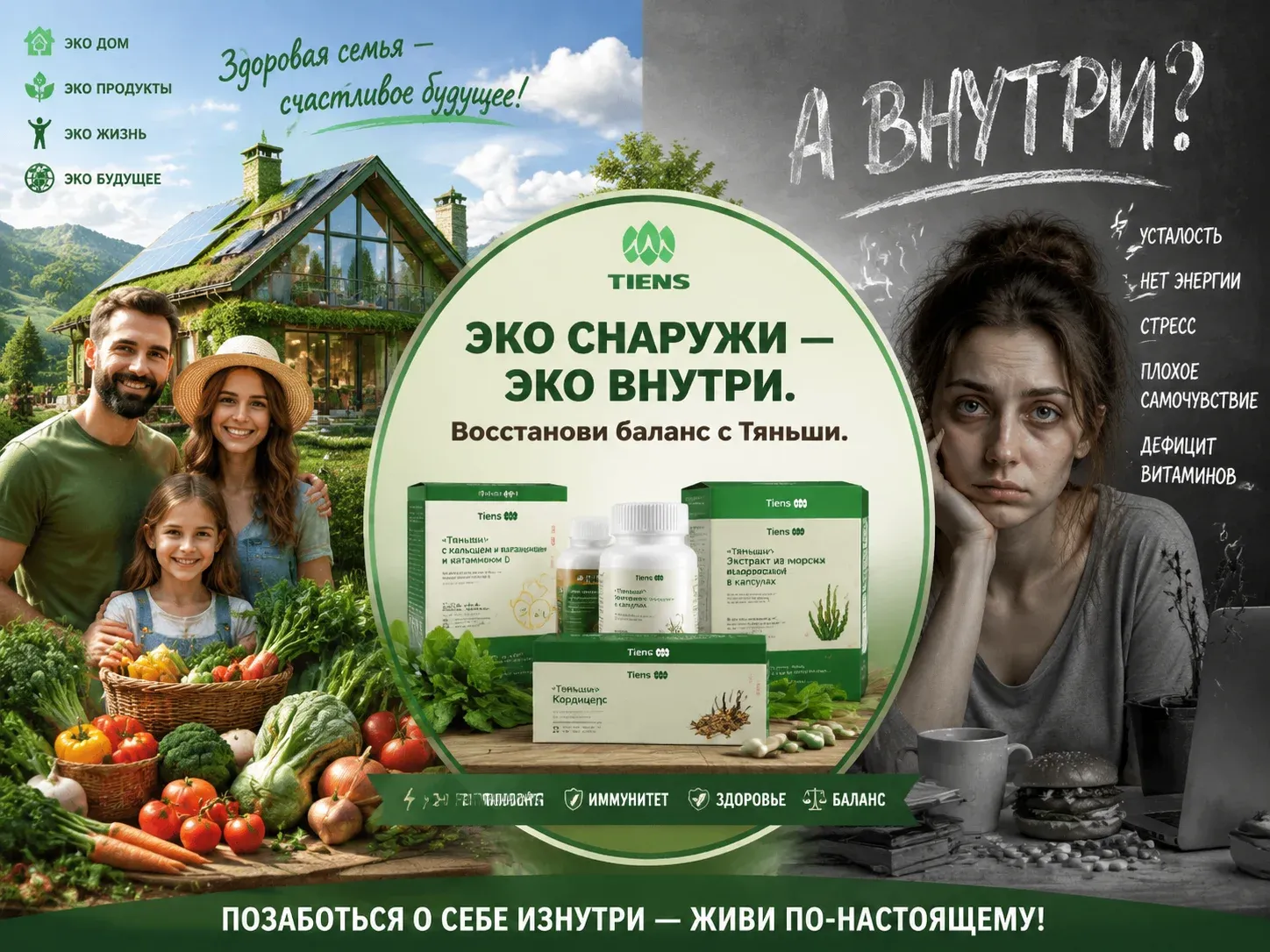 #эко #экосистема #экопродукты #здоровье #тяньши #дефицитвитаминов #натуральныебады #восстановлениебаланса - изображение