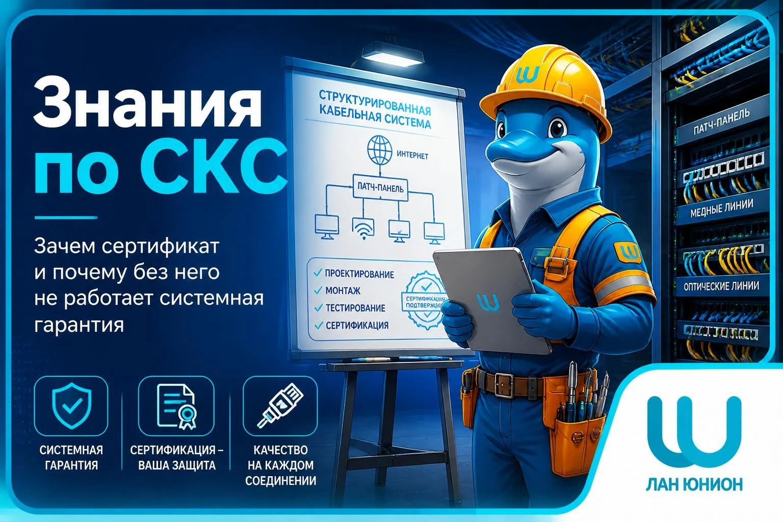 Хороший специалист по СКС — это не тот, кто быстро устанавливает и подключает оборудование. Это тот, кто - изображение