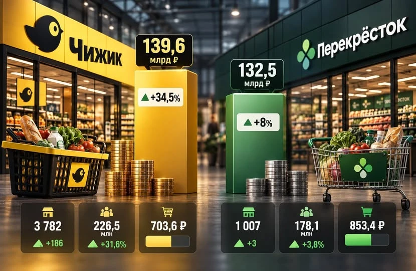 В III квартале 2026 г. сеть дискаунтеров заработала 139,6 млрд руб. — на 34,5% больше, чем годом ранее. Выручка - изображение