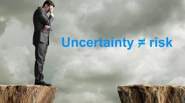 В обычном английском risk и uncertainty легко принять за почти полные синонимы: и то и другое связано с тем, что - изображение