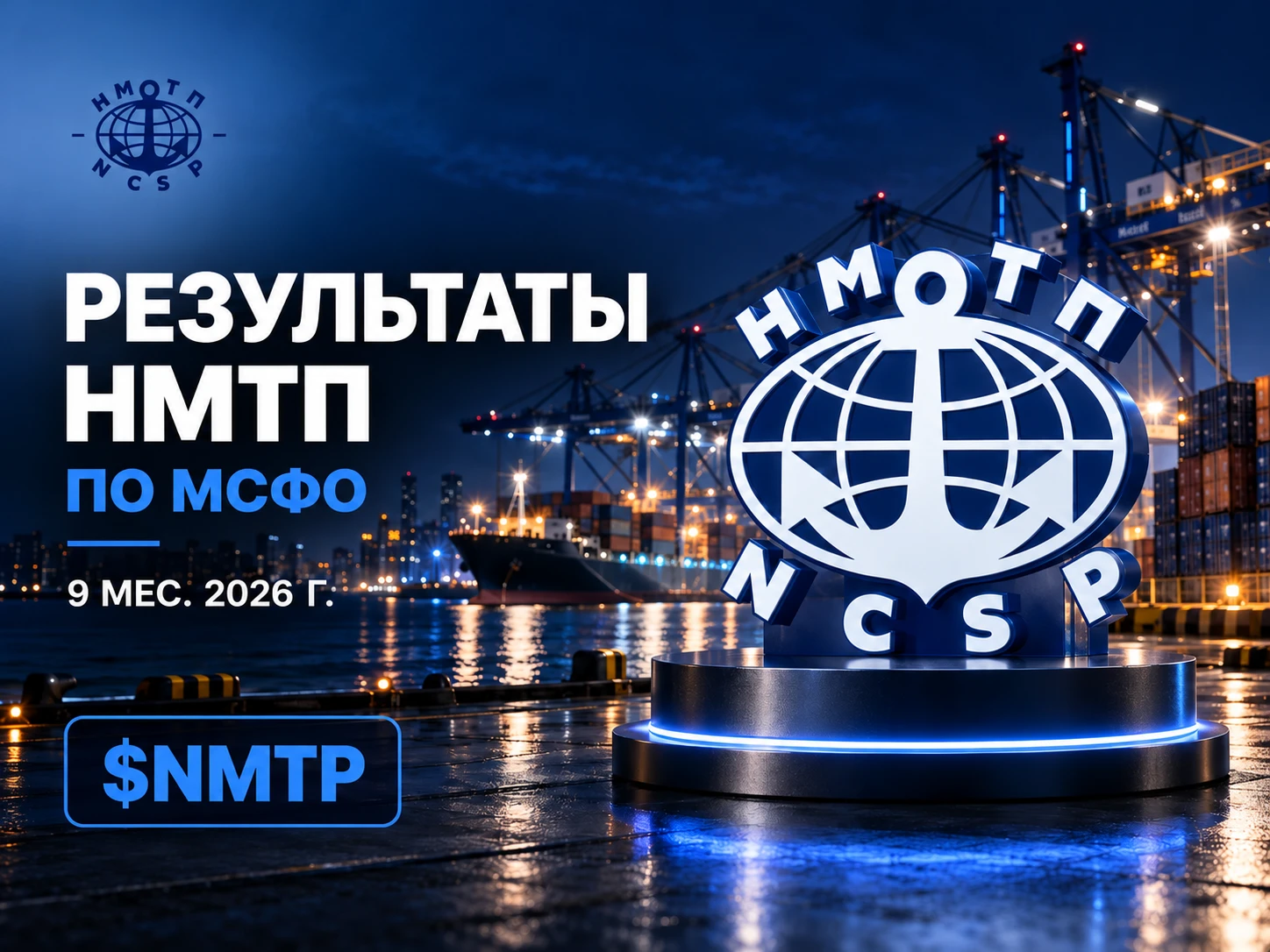НМТП $NMTP раскрыл сокращённую консолидированную отчётность за 9 месяцев 2026 года. Прибыль осталась высокой, но - изображение