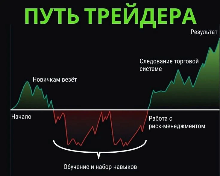 (Особенно если только что зарегистрировал брокерский счёт и увидел зелёный +10% за 15 минут) #трейдинг #новичкам - изображение