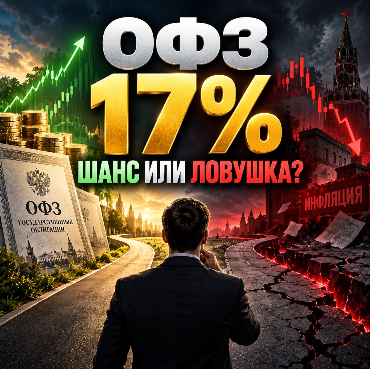 Ключевая ставка — 14%. А доходность отдельных длинных ОФЗ уже приблизилась к 17% годовых.На первый взгляд - изображение