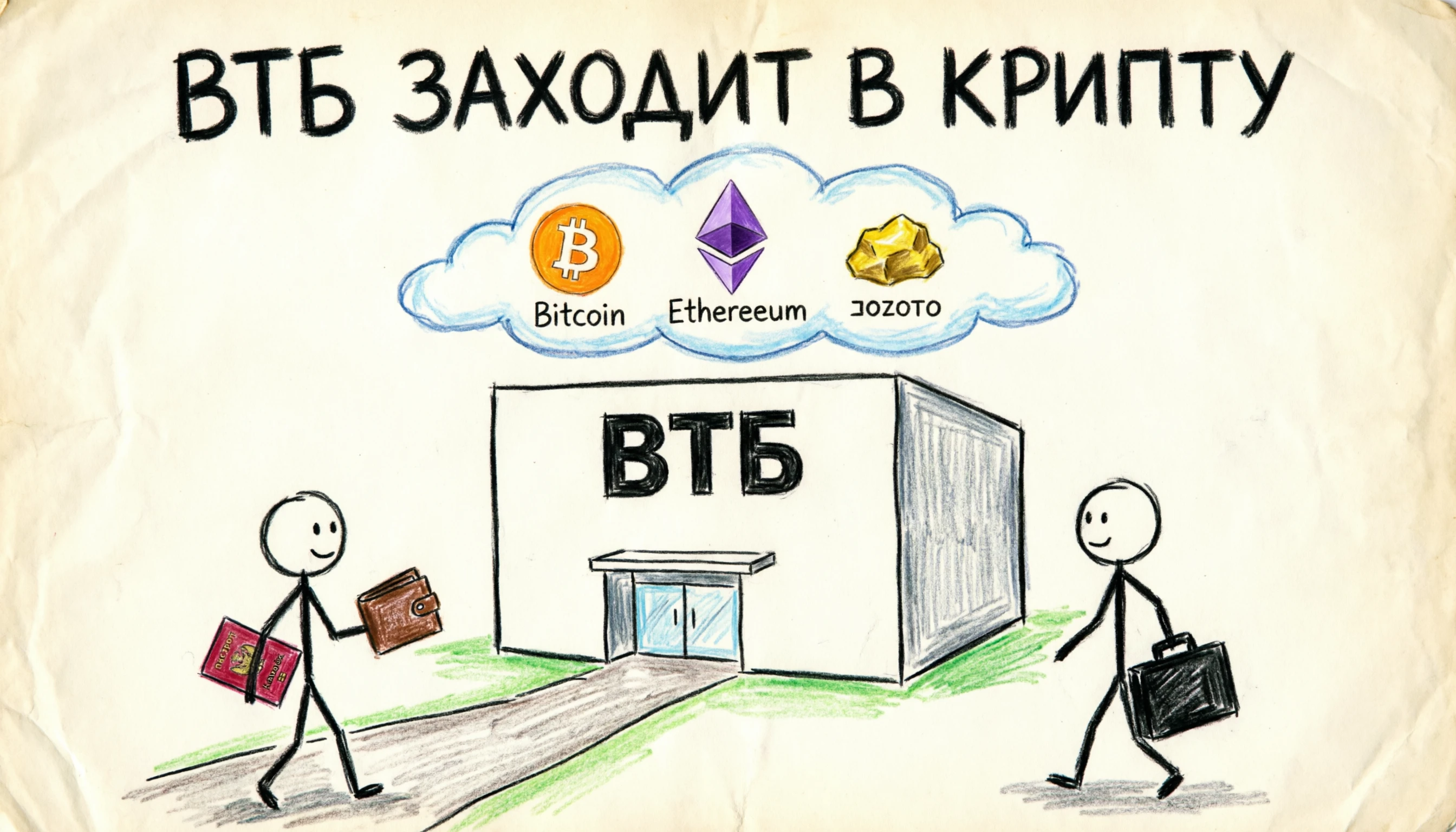 Банк ВТБ заявил о намерении получить лицензию Центробанка на операции с криптовалютами после вступления в силу - изображение