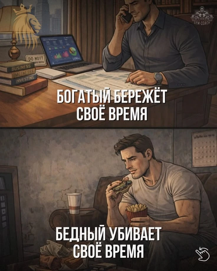 Бедные думают: «Как заработать?» Богатые думают: «Как сохранить и приумножить?» Разница не в деньгах. Разница — - изображение