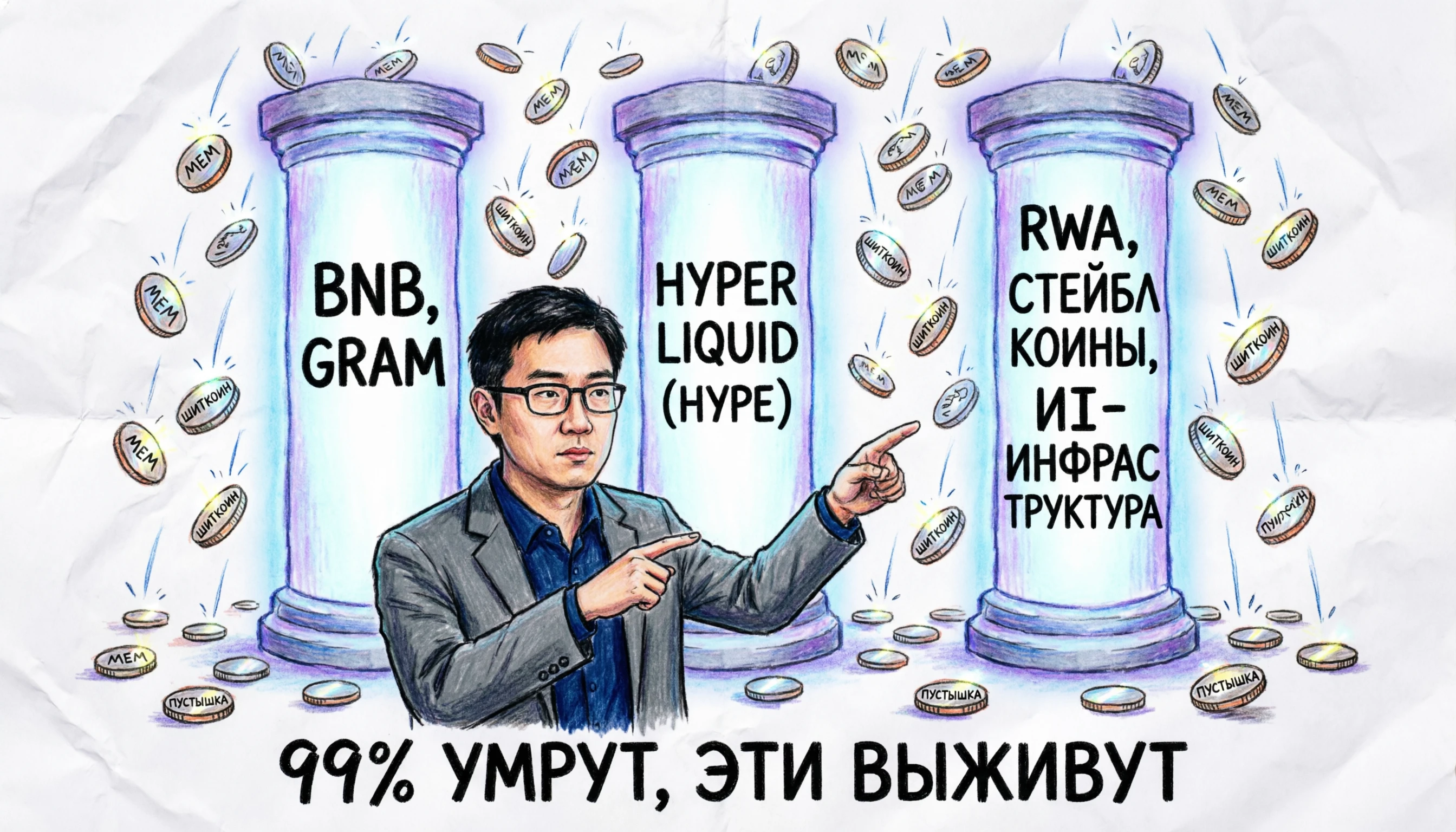 👋 Друзья, привет! Крипторынок вступает в эпоху естественного отбора. Глава аналитической платформы CryptoQuant - изображение