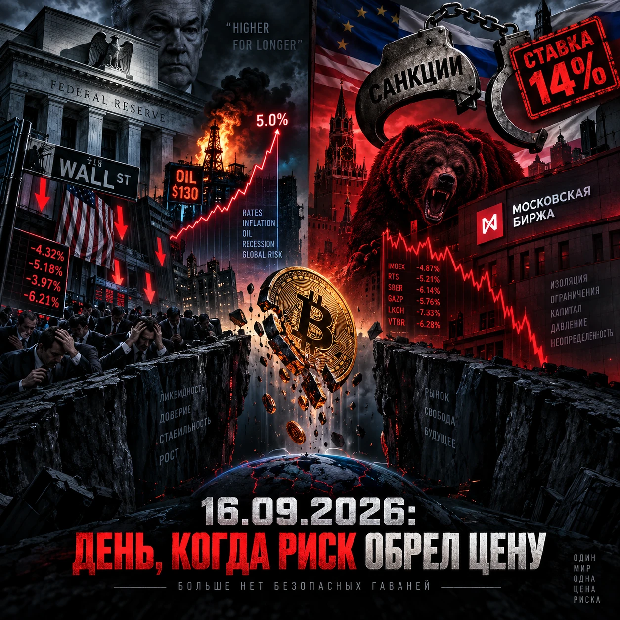 🔥 ВНИМАНИЕ: ФРС ПОВЫШАЕТ СТАВКУ ВПЕРВЫЕ С 2023 ГОДА! НЕФТЬ НА $109 — РЫНКИ В ШОКЕ! 🔥 #ФРС #ставкаФРС #нефть - изображение