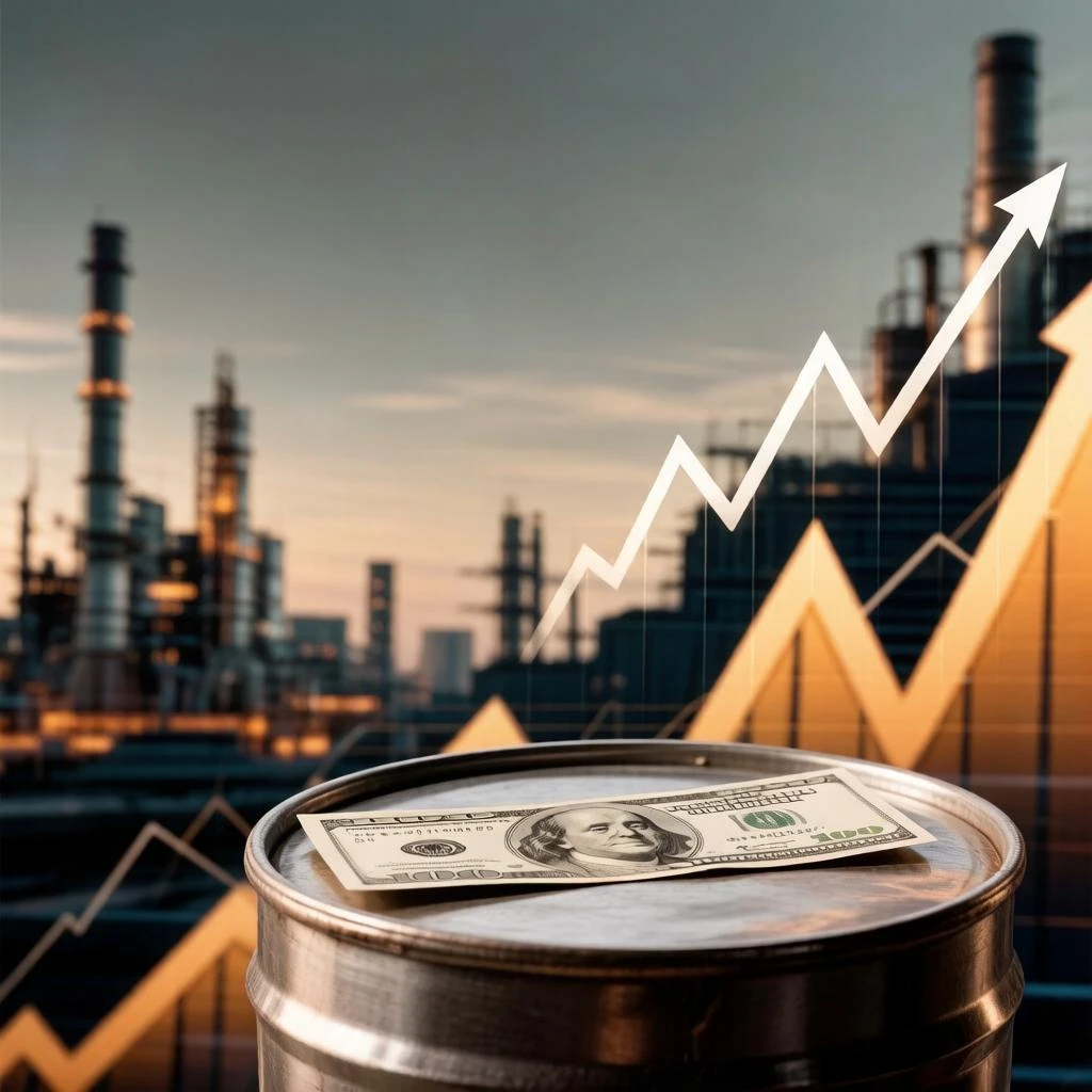 🛢 Цены на нефть пытаются закрепиться выше психологической отметки в $100 за баррель, и этот ценовой фон - изображение