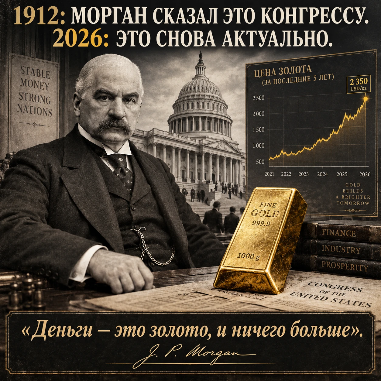 #золото #деньги #Морган #инфляция #госдолг #ФРС #инвестиции #защитакапитала #фиатныеденьги #БазарДЕНЬГИ — ЭТО - изображение