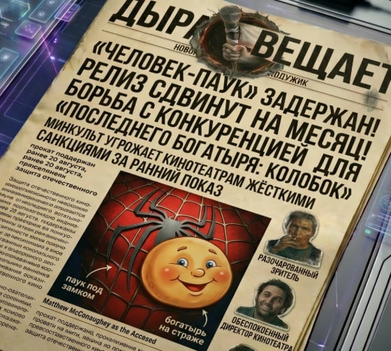 КОЛОБКУ УСТУПЯТ МЕСТО В ПРОКАТЕ ⚡️ Российский релиз новой части «Человека‑паука» планируют сдвинуть почти на - изображение