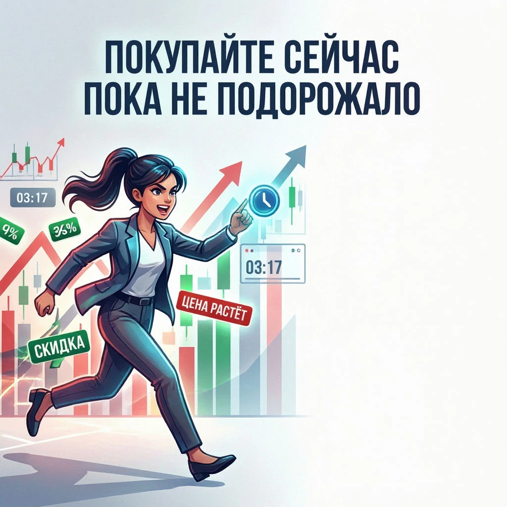 Вы заходите в интернет-магазин за кофеваркой, а там — баннер: «Цена может вырасти в любой момент! Успейте - изображение